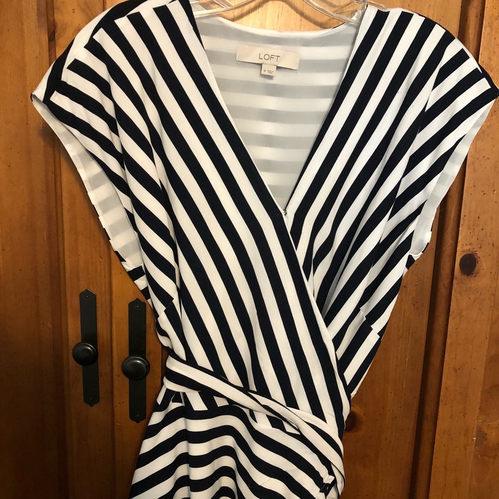 Loft V-Neck Wrap Blouse